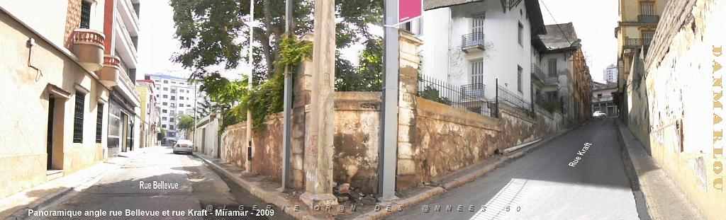 ORAN 2009 pano angle rue Kraft et rue Bellevue Miramar.jpg